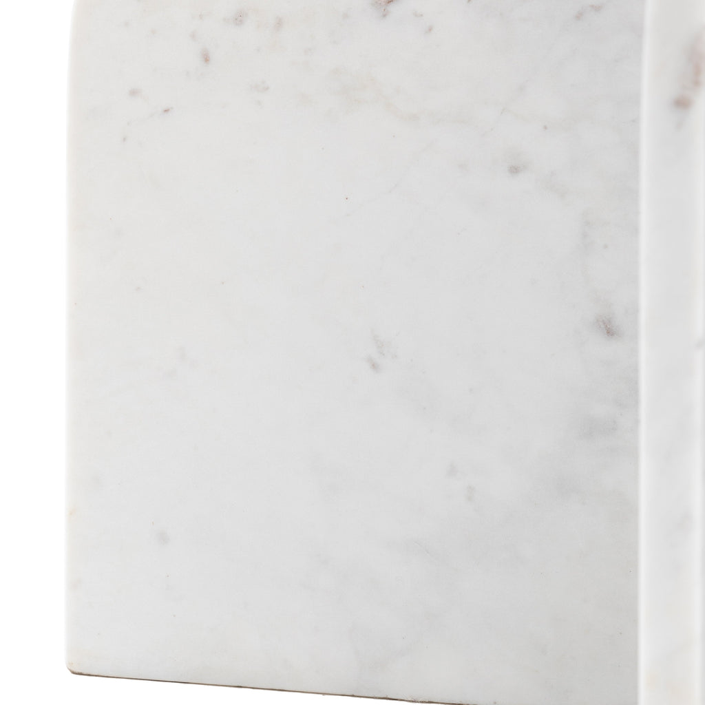 Amalfi Round Marble Coffee Table | White